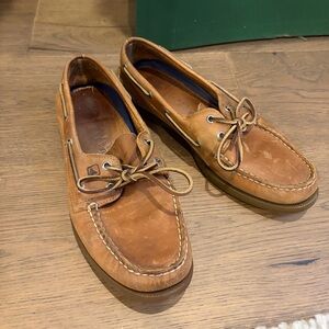 Sperry Cognac Leather Two-Eye Boat Shoes